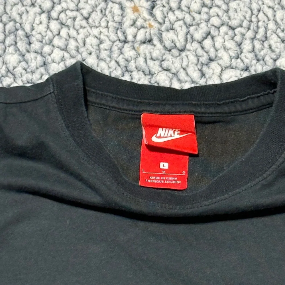 Nike Womens Black Oversized Speckled Swoosh Tank Top‎ Sleeveless Gym Shirt L